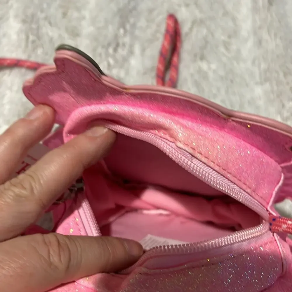 Hatley glitzy unicorn cross body bag pink shimmer nwt perfect unworn